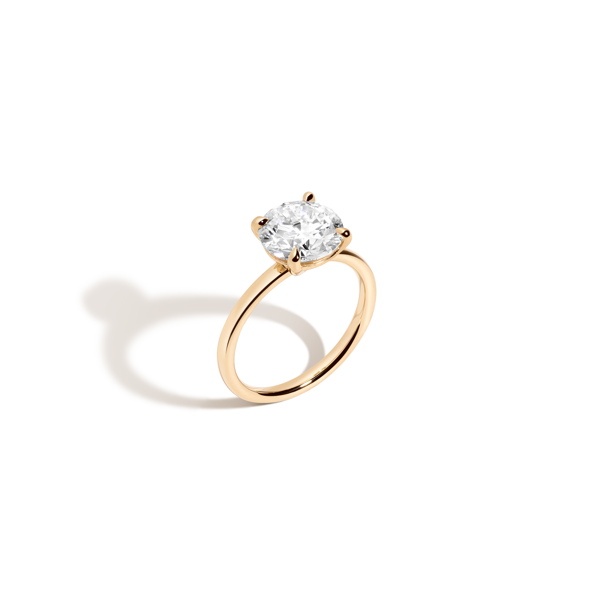 2 CT Round Three Stones Lab Grown Diamond Engagement Ring