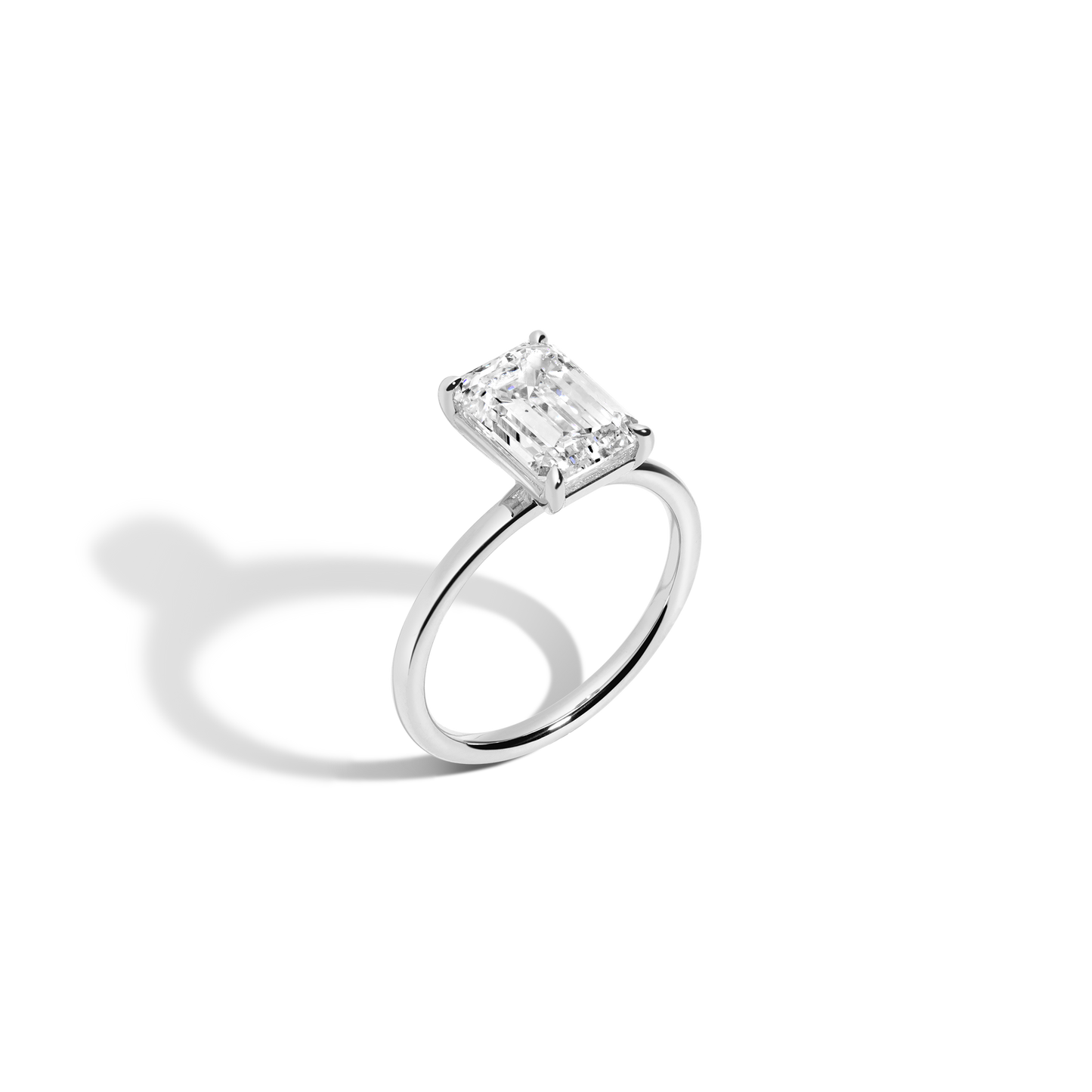 2 CT Round Three Stones Lab Grown Diamond Engagement Ring
