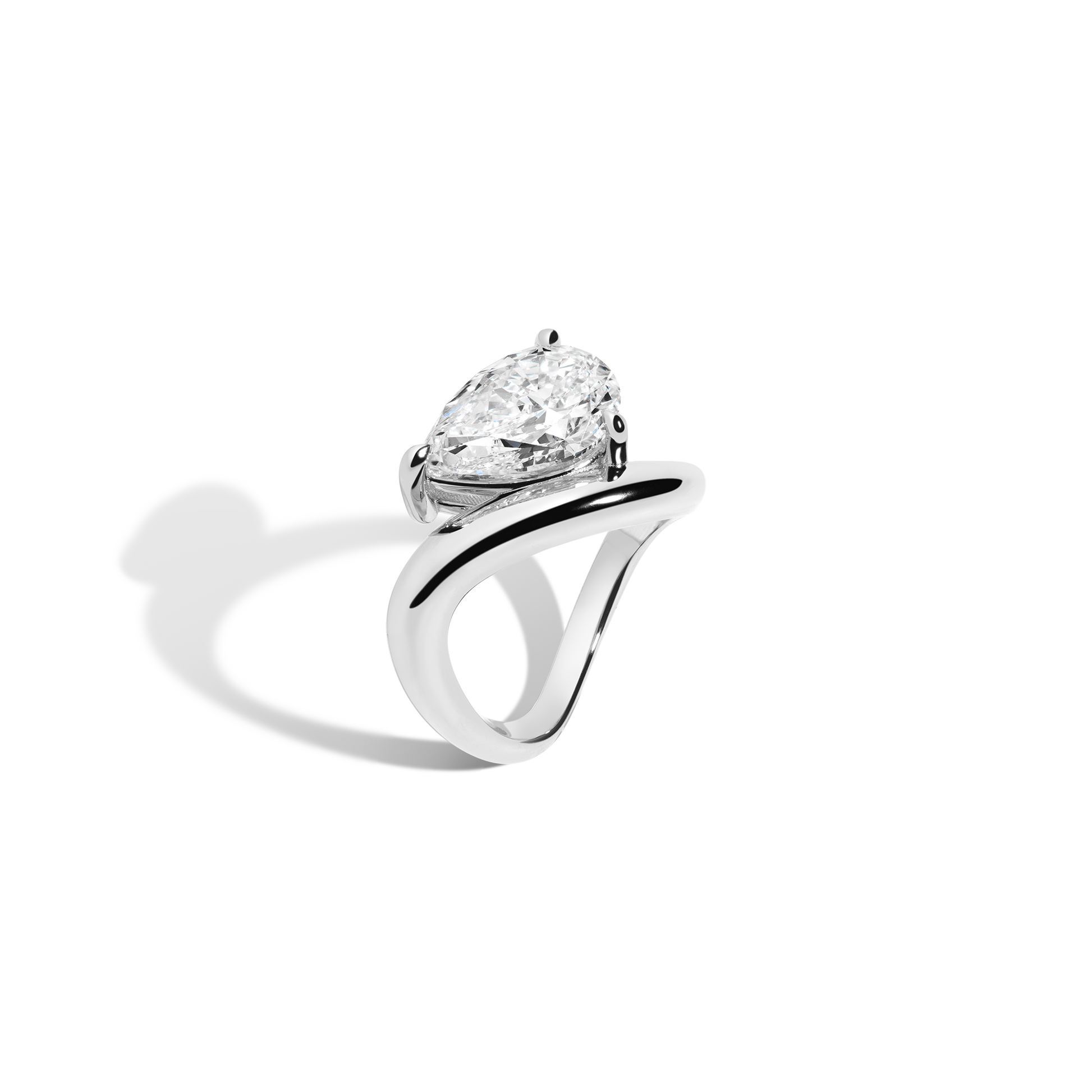 2 CT Round Three Stones Lab Grown Diamond Engagement Ring