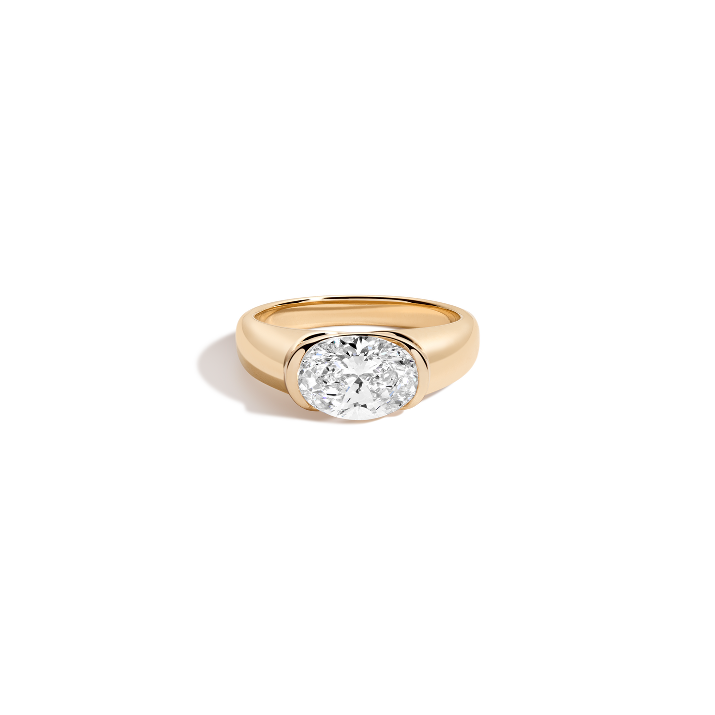2 CT Round Three Stones Lab Grown Diamond Engagement Ring