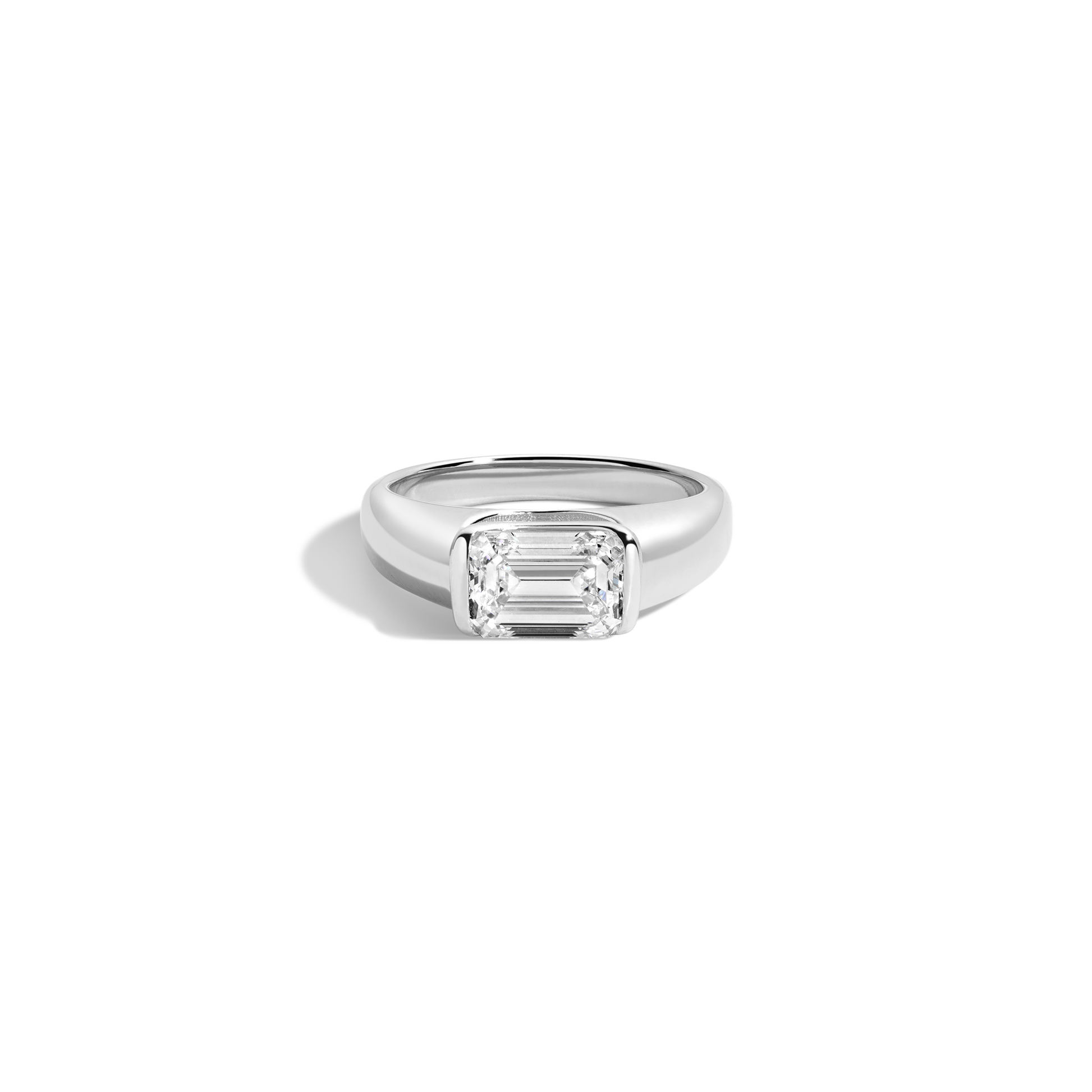 2 CT Round Three Stones Lab Grown Diamond Engagement Ring