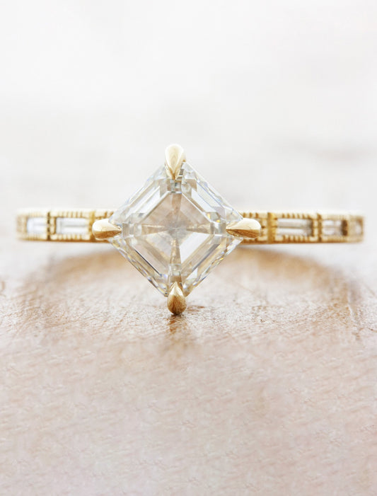 2 CT Round Three Stones Lab Grown Diamond Engagement Ring