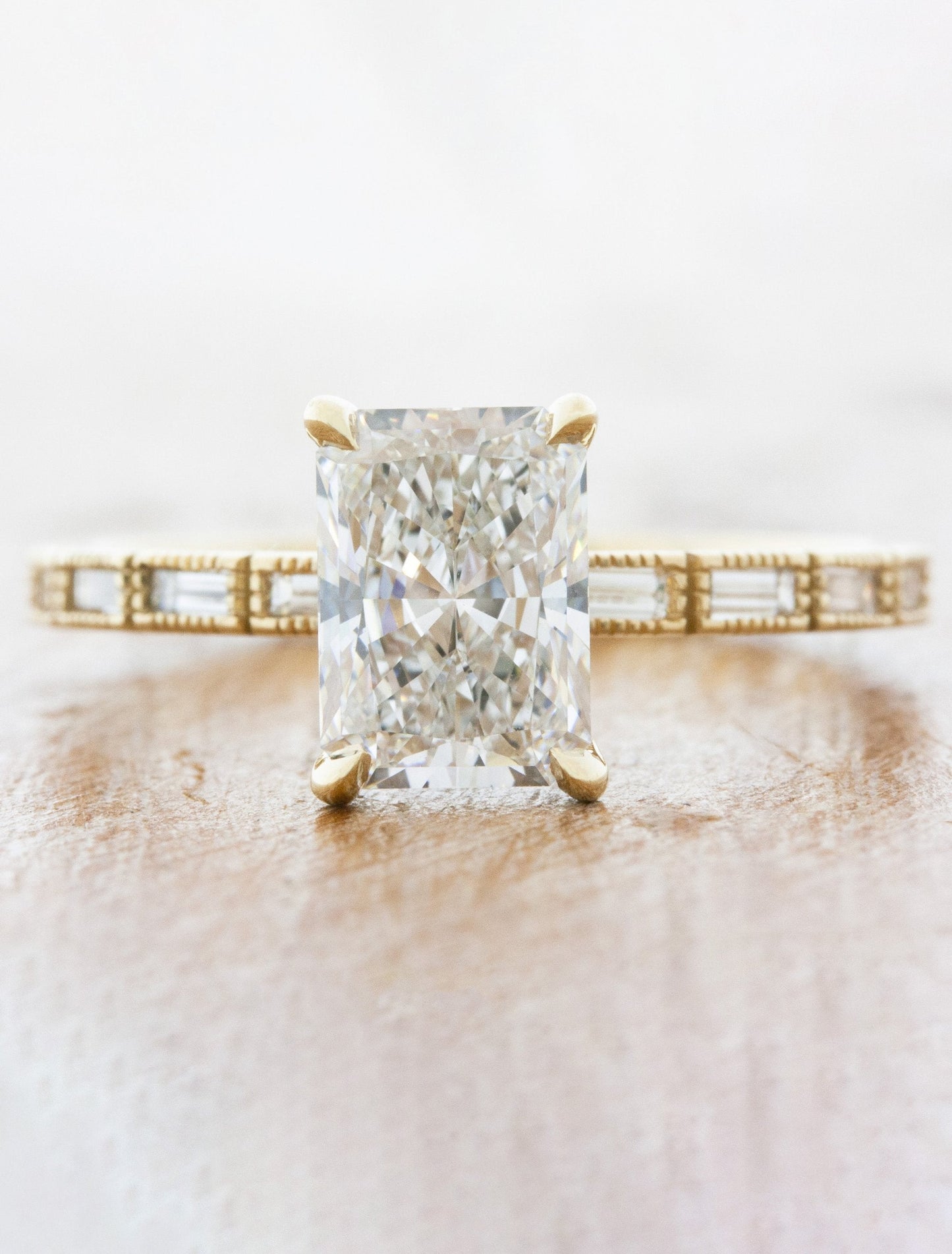 2 CT Round Three Stones Lab Grown Diamond Engagement Ring