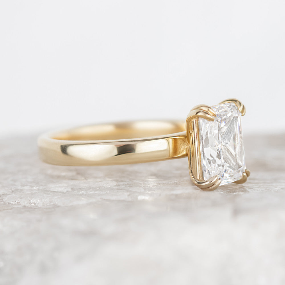 2 CT Round Three Stones Lab Grown Diamond Engagement Ring