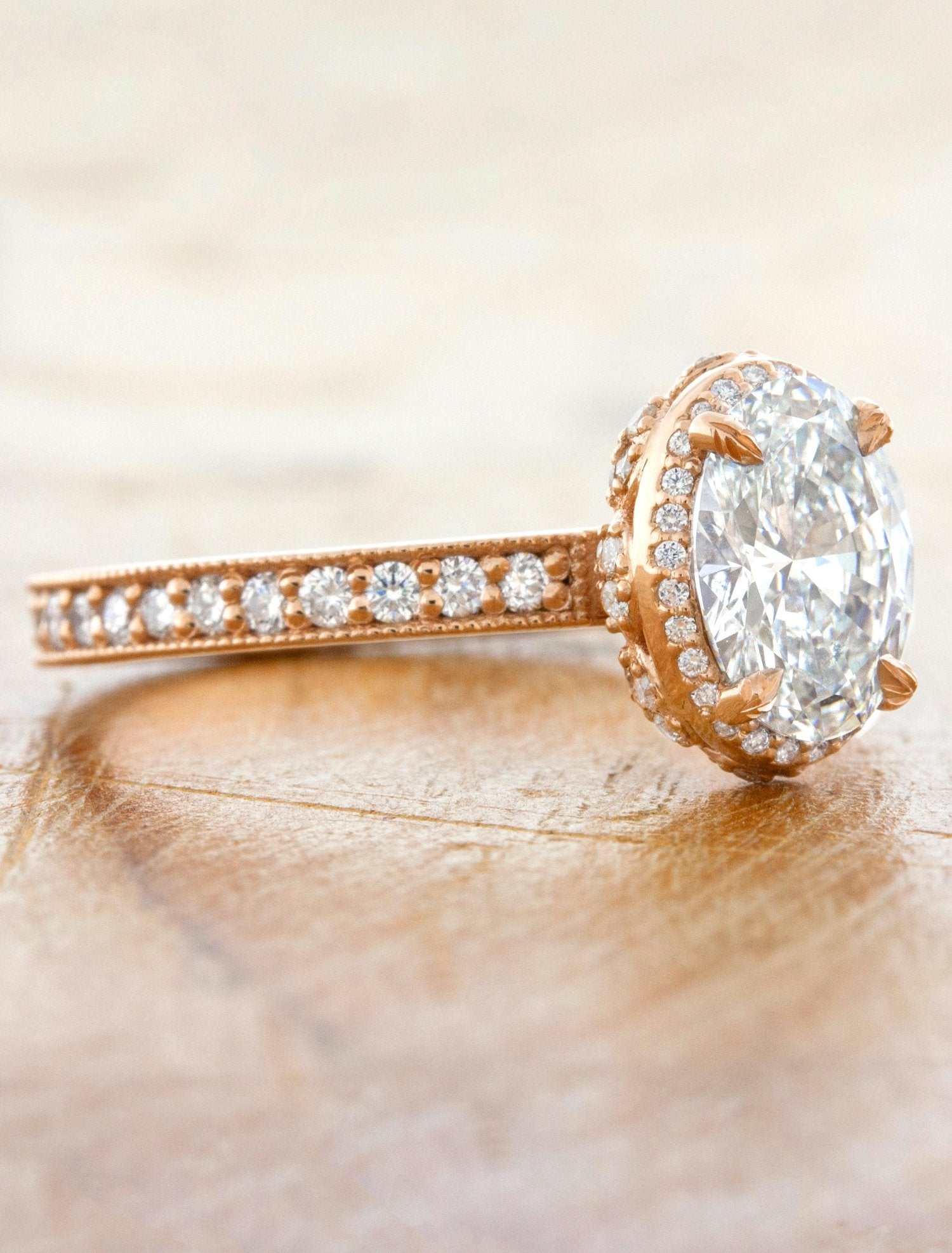 2 CT Round Three Stones Lab Grown Diamond Engagement Ring