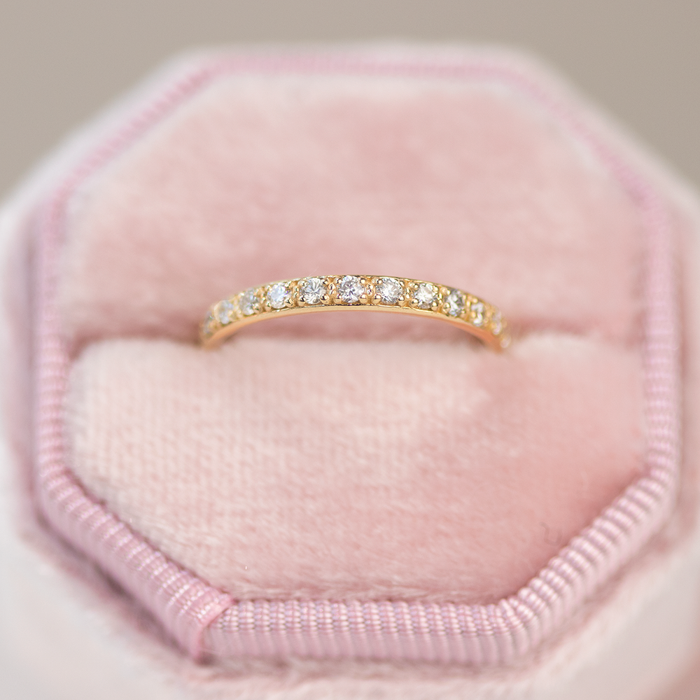0.37 CT Round Full Eternity Lab Grown Diamond Wedding Band