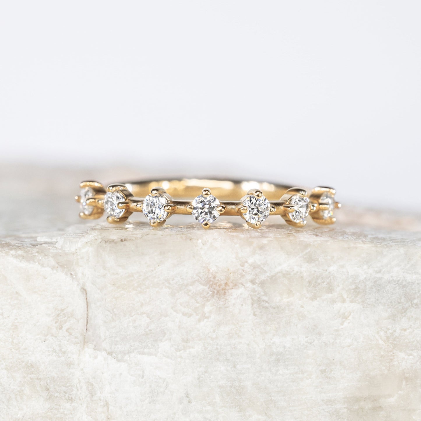 0.37 CT Round Full Eternity Lab Grown Diamond Wedding Band
