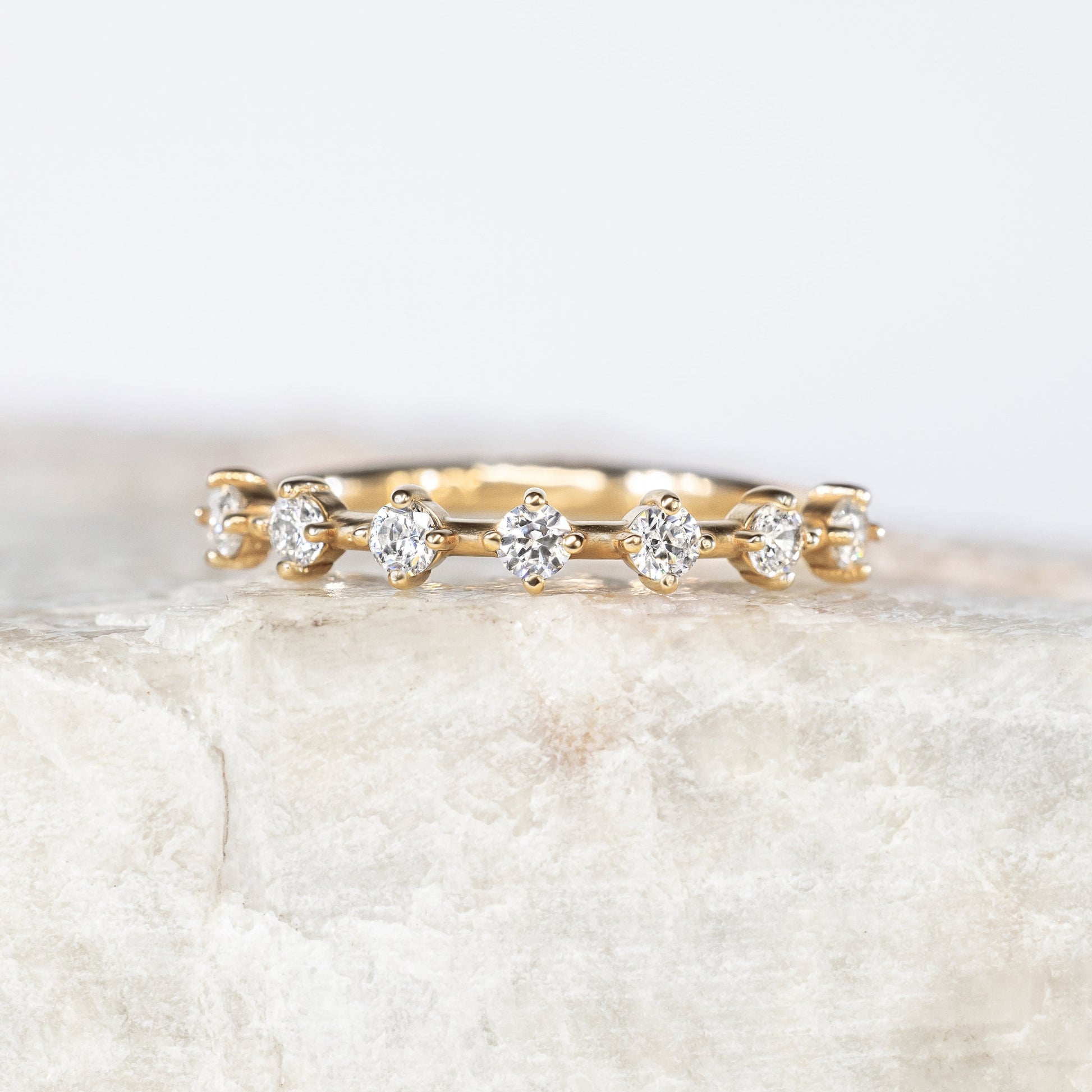 0.37 CT Round Full Eternity Lab Grown Diamond Wedding Band