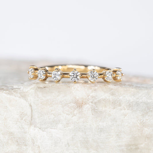 0.37 CT Round Full Eternity Lab Grown Diamond Wedding Band