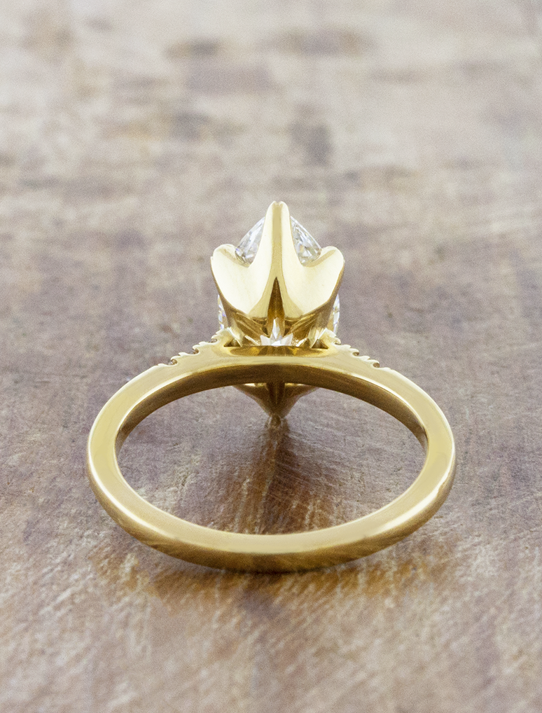 2 CT Round Three Stones Lab Grown Diamond Engagement Ring