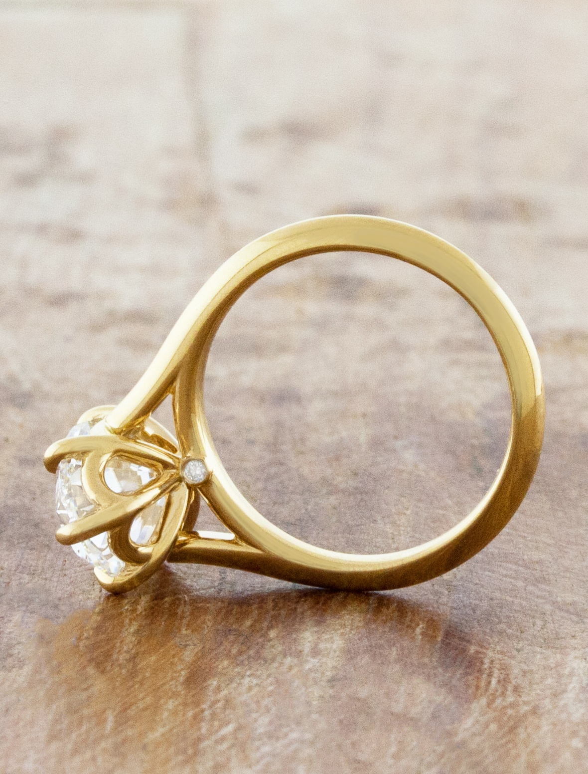 2 CT Round Three Stones Lab Grown Diamond Engagement Ring