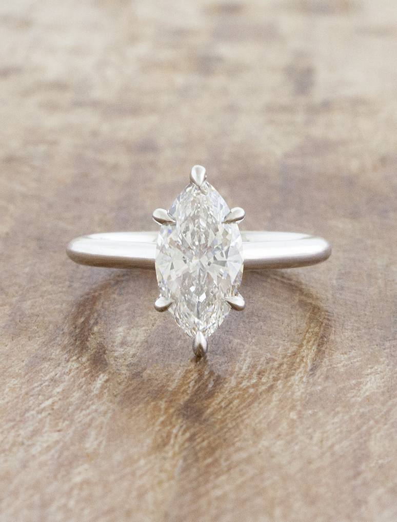 2 CT Round Three Stones Lab Grown Diamond Engagement Ring