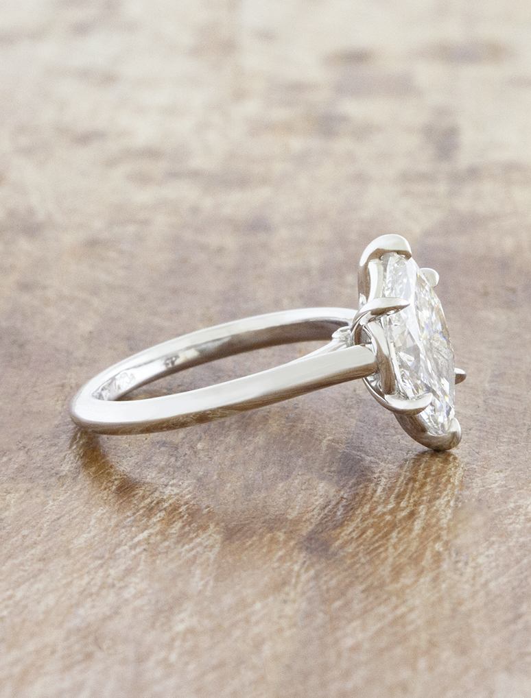 2 CT Round Three Stones Lab Grown Diamond Engagement Ring