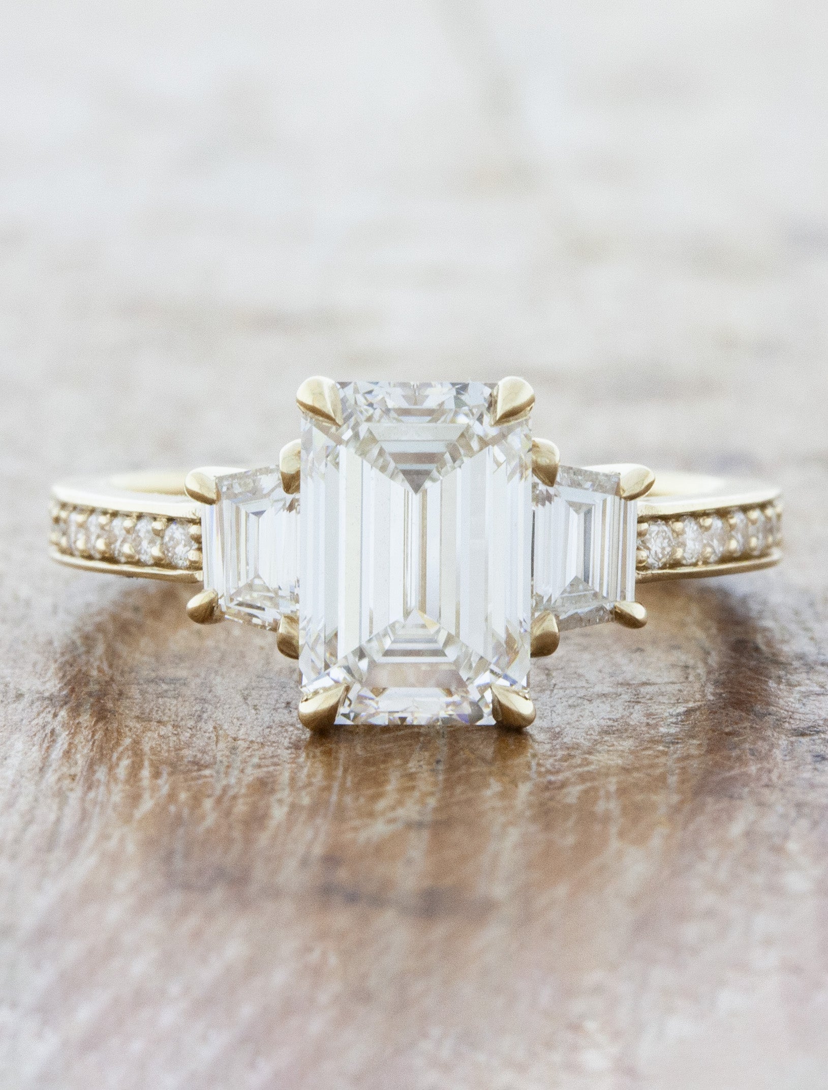 2 CT Round Three Stones Lab Grown Diamond Engagement Ring