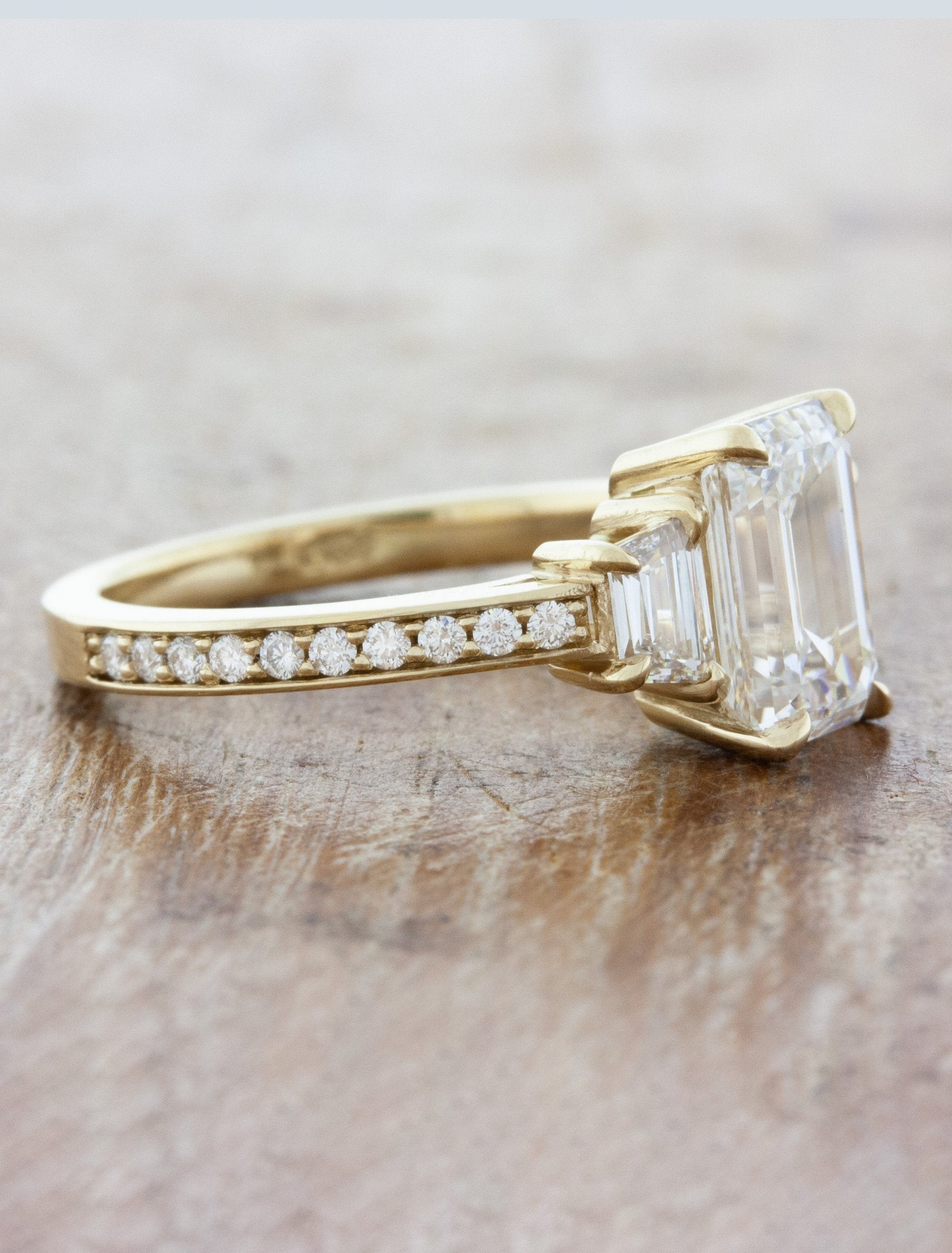 2 CT Round Three Stones Lab Grown Diamond Engagement Ring