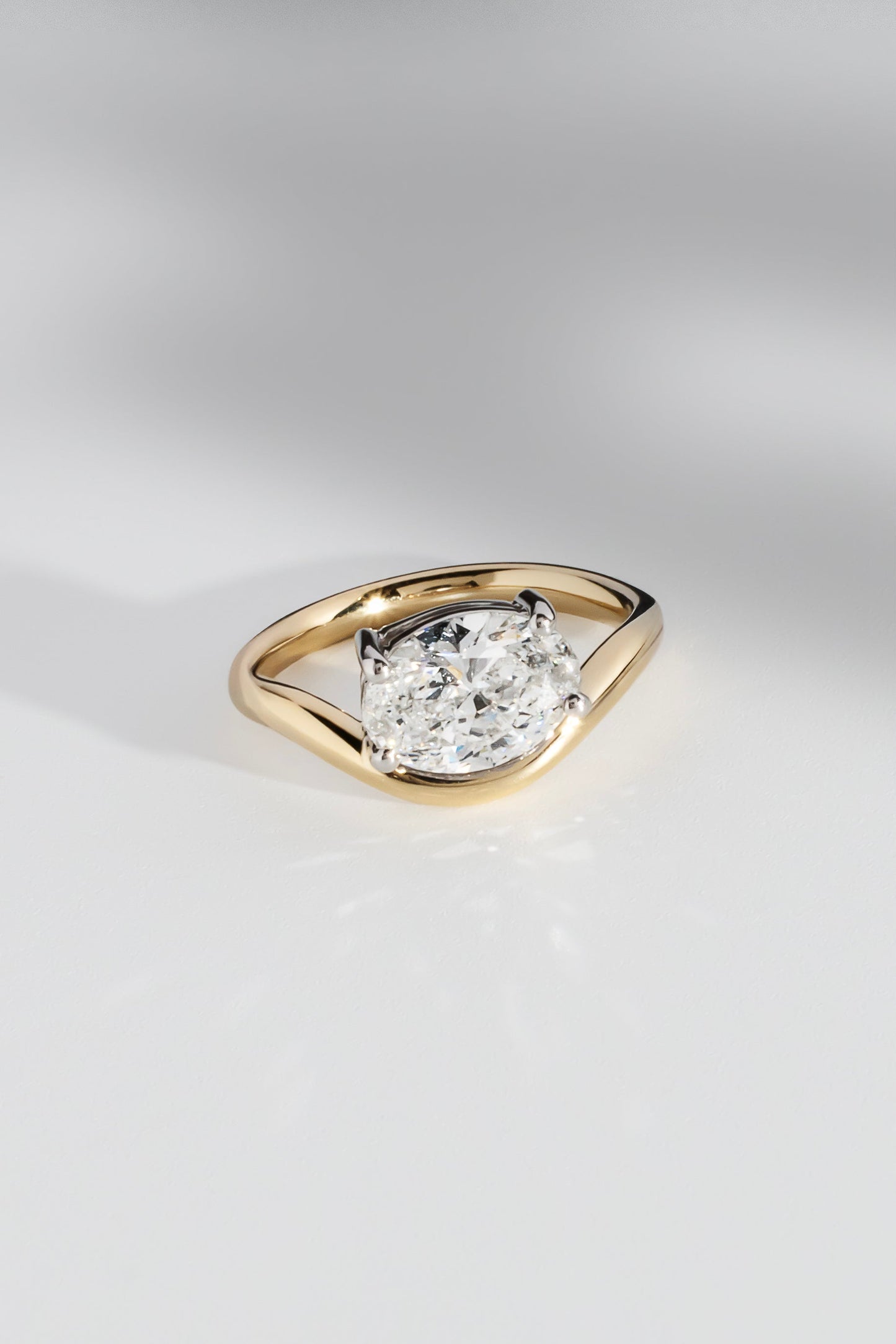 2 CT Round Three Stones Lab Grown Diamond Engagement Ring