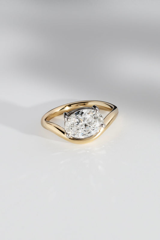 2 CT Round Three Stones Lab Grown Diamond Engagement Ring