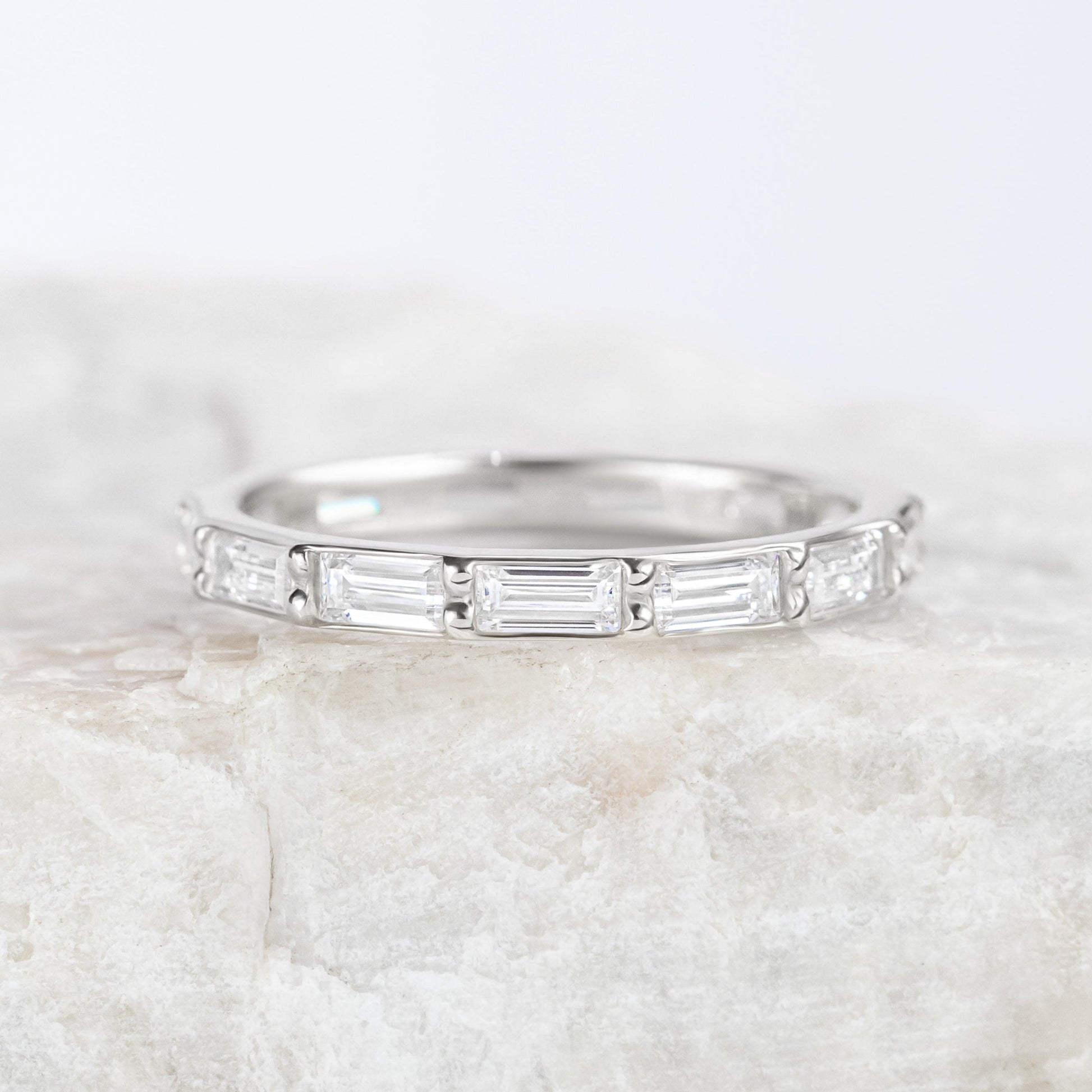 0.37 CT Round Full Eternity Lab Grown Diamond Wedding Band