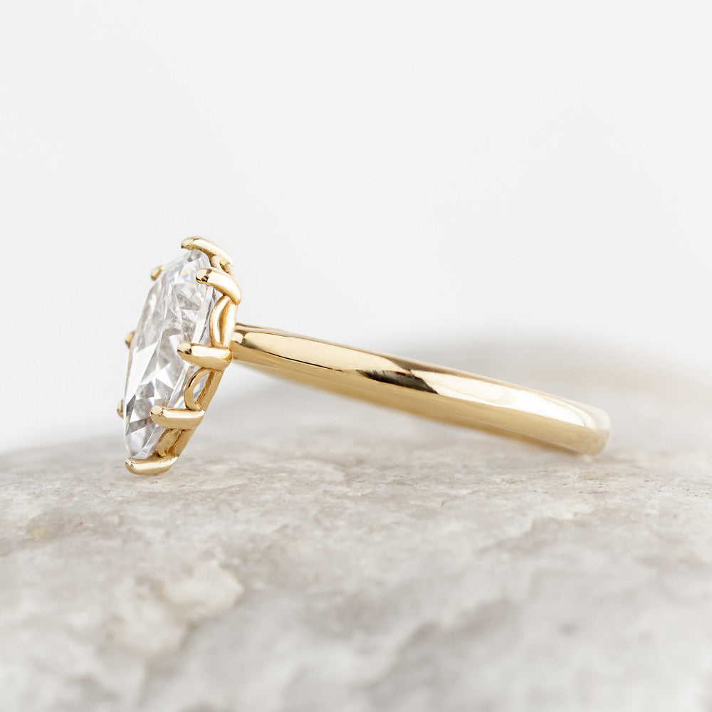 2 CT Round Three Stones Lab Grown Diamond Engagement Ring