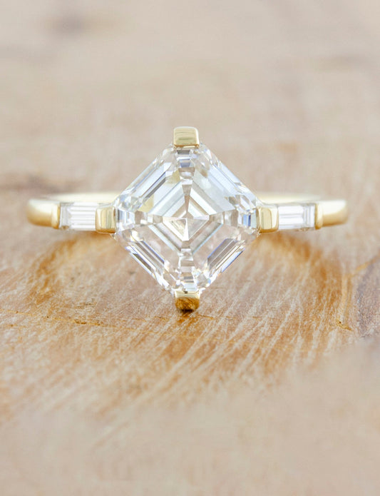 2 CT Round Three Stones Lab Grown Diamond Engagement Ring