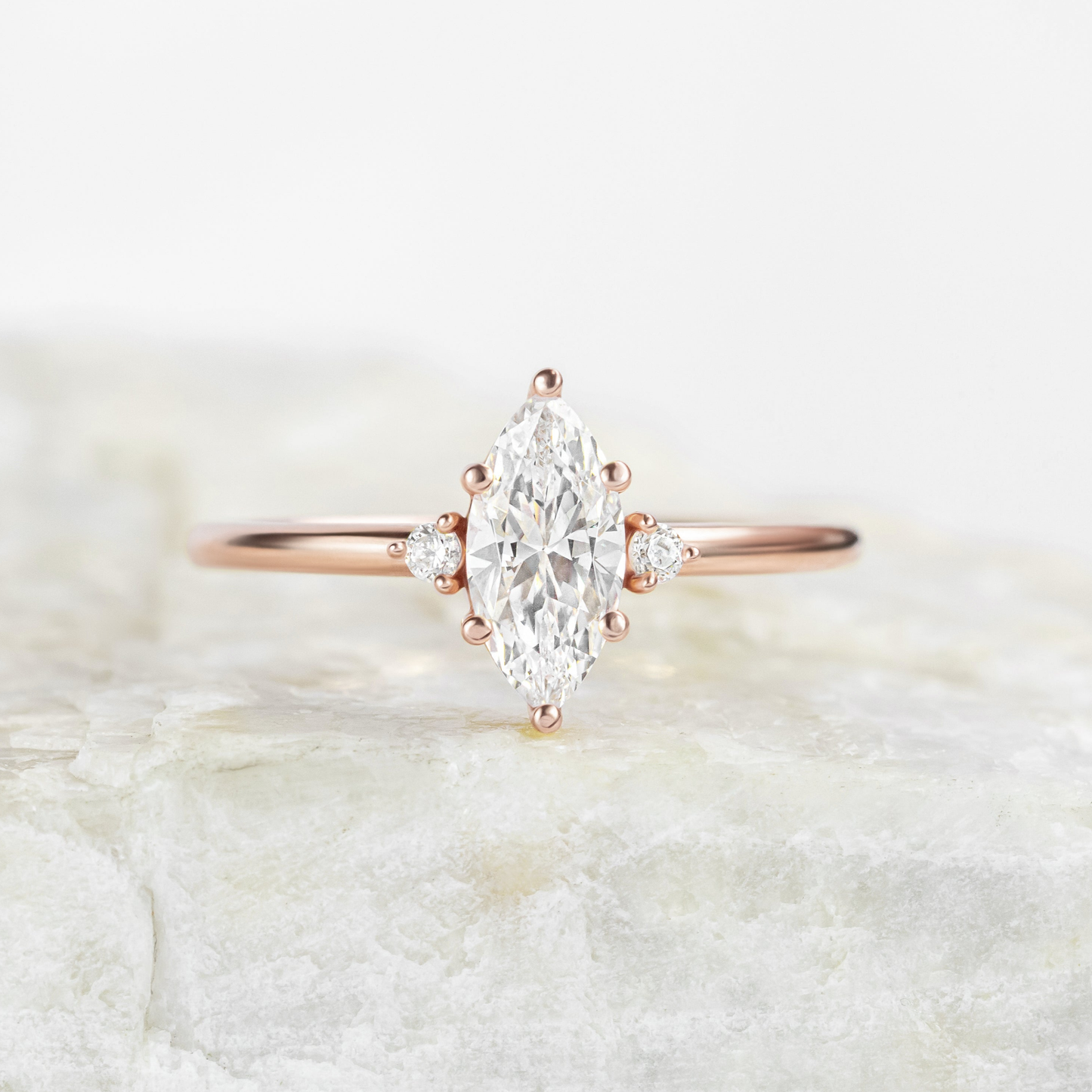 2 CT Round Three Stones Lab Grown Diamond Engagement Ring
