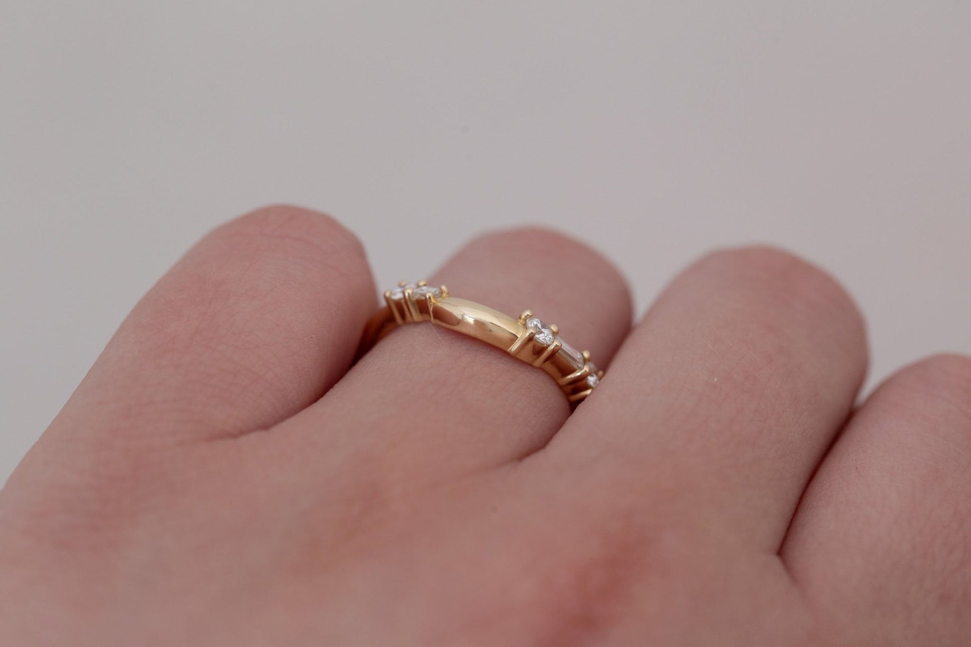 0.37 CT Round Full Eternity Lab Grown Diamond Wedding Band