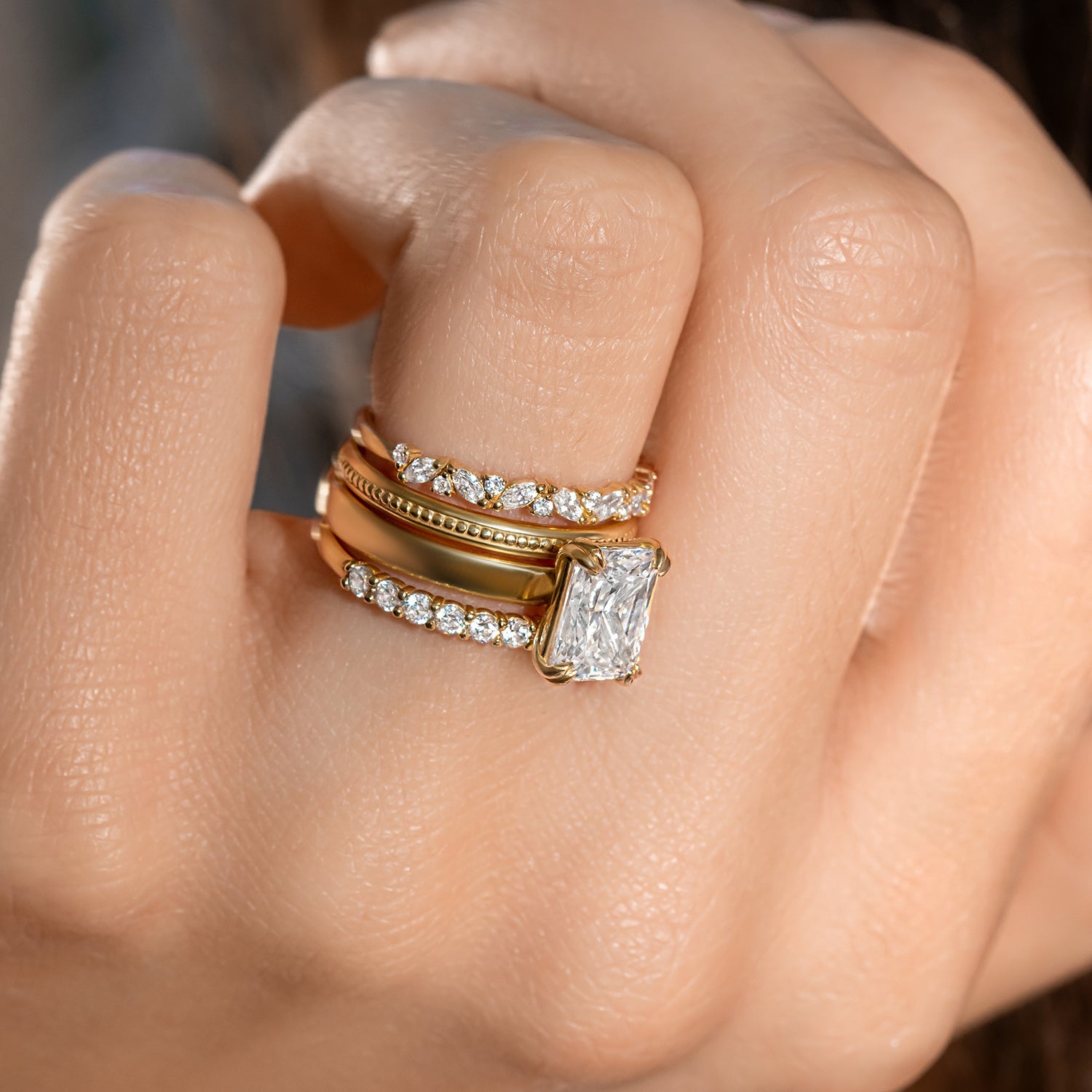 0.37 CT Round Full Eternity Lab Grown Diamond Wedding Band