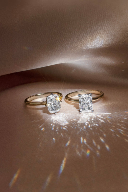 2 CT Round Three Stones Lab Grown Diamond Engagement Ring