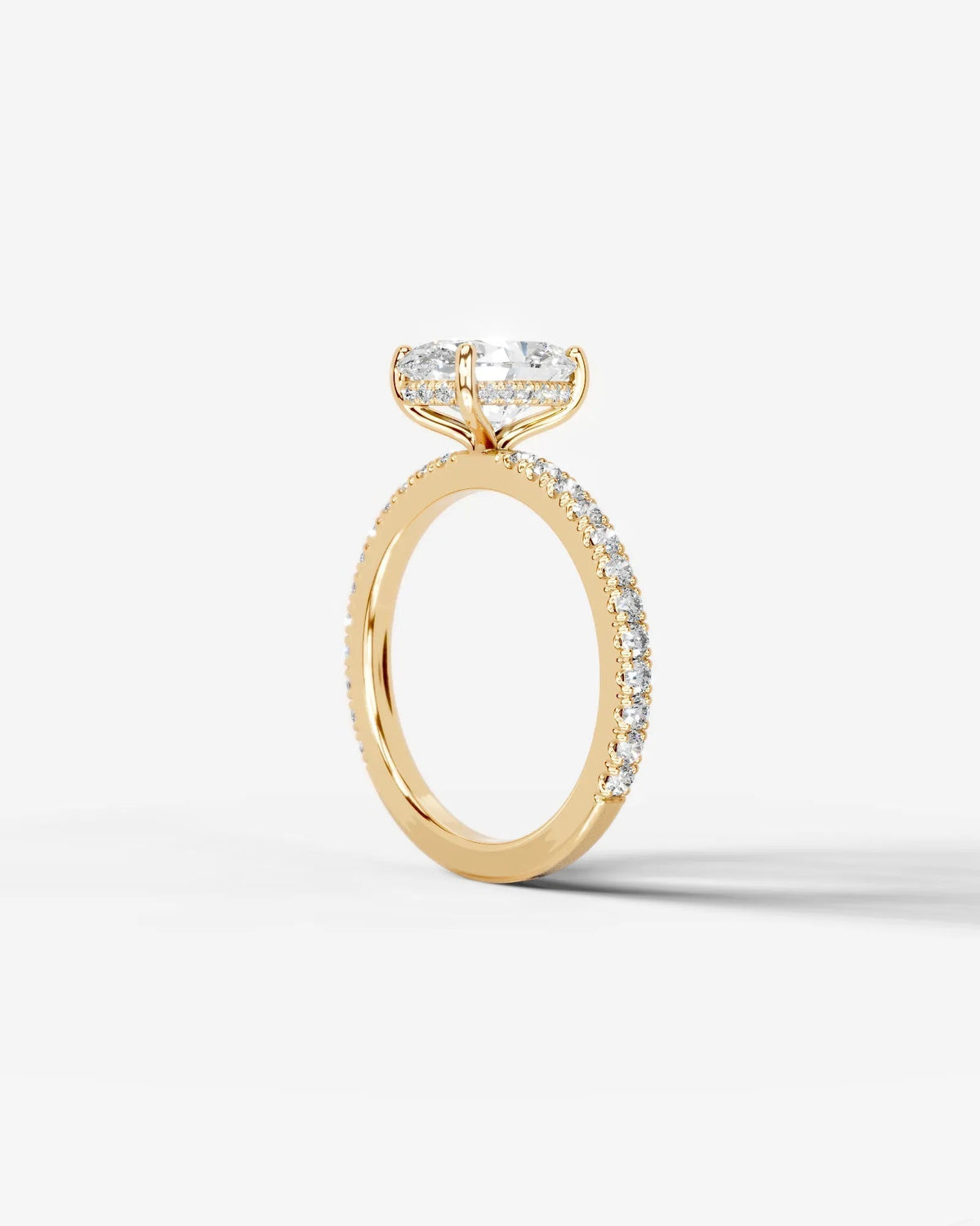 Marquise Solitaire With Tulip Prongs Lab Grown Diamond Engagement Ring