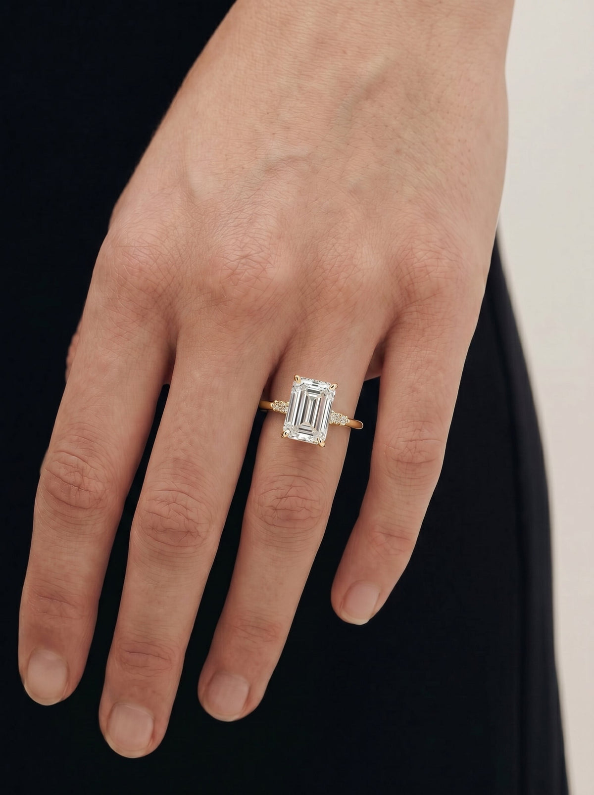 Marquise Solitaire With Tulip Prongs Lab Grown Diamond Engagement Ring