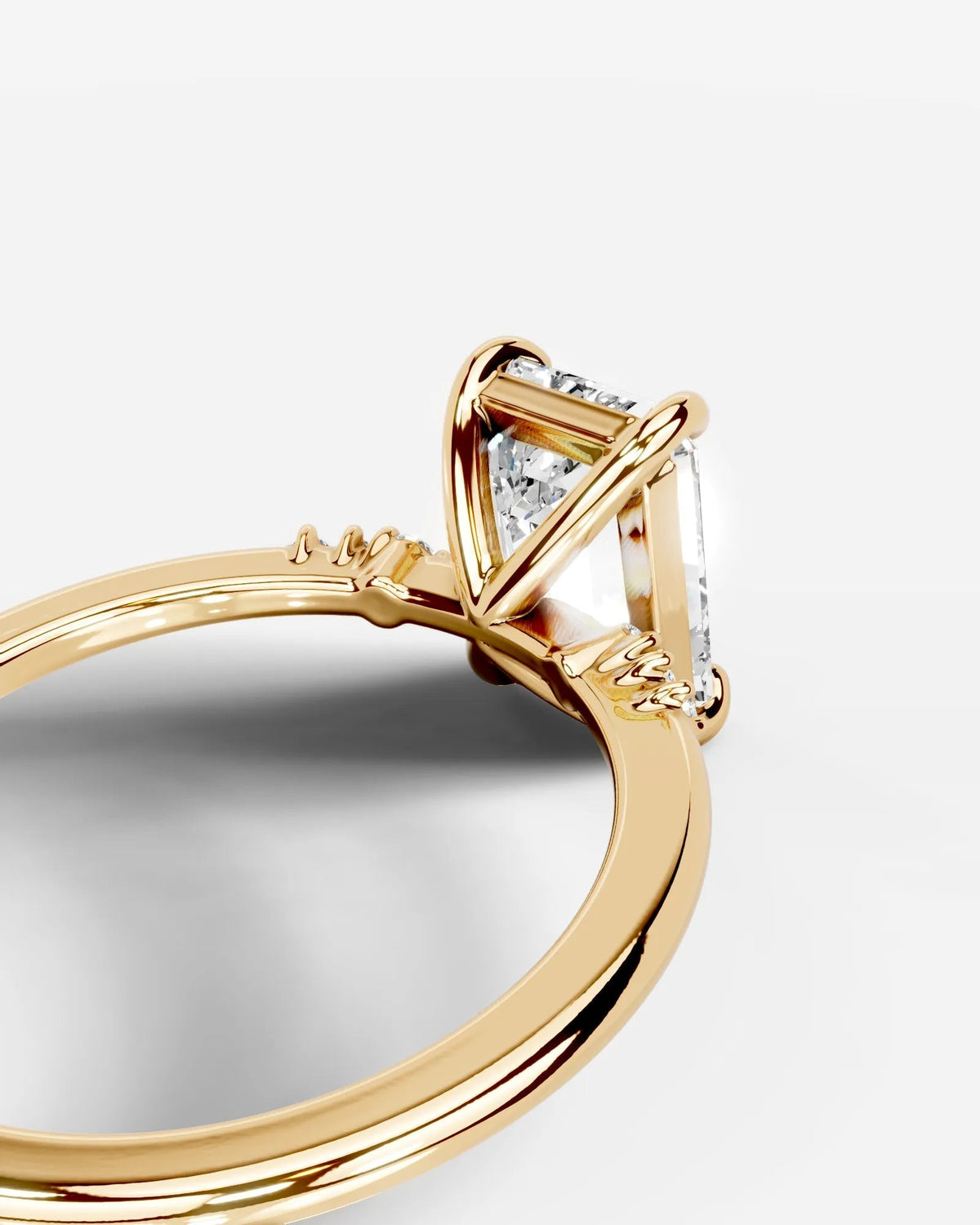 Marquise Solitaire With Tulip Prongs Lab Grown Diamond Engagement Ring