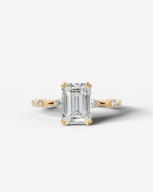 Marquise Solitaire With Tulip Prongs Lab Grown Diamond Engagement Ring