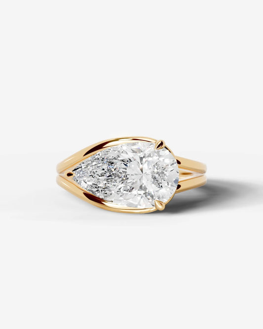 Marquise Solitaire With Tulip Prongs Lab Grown Diamond Engagement Ring