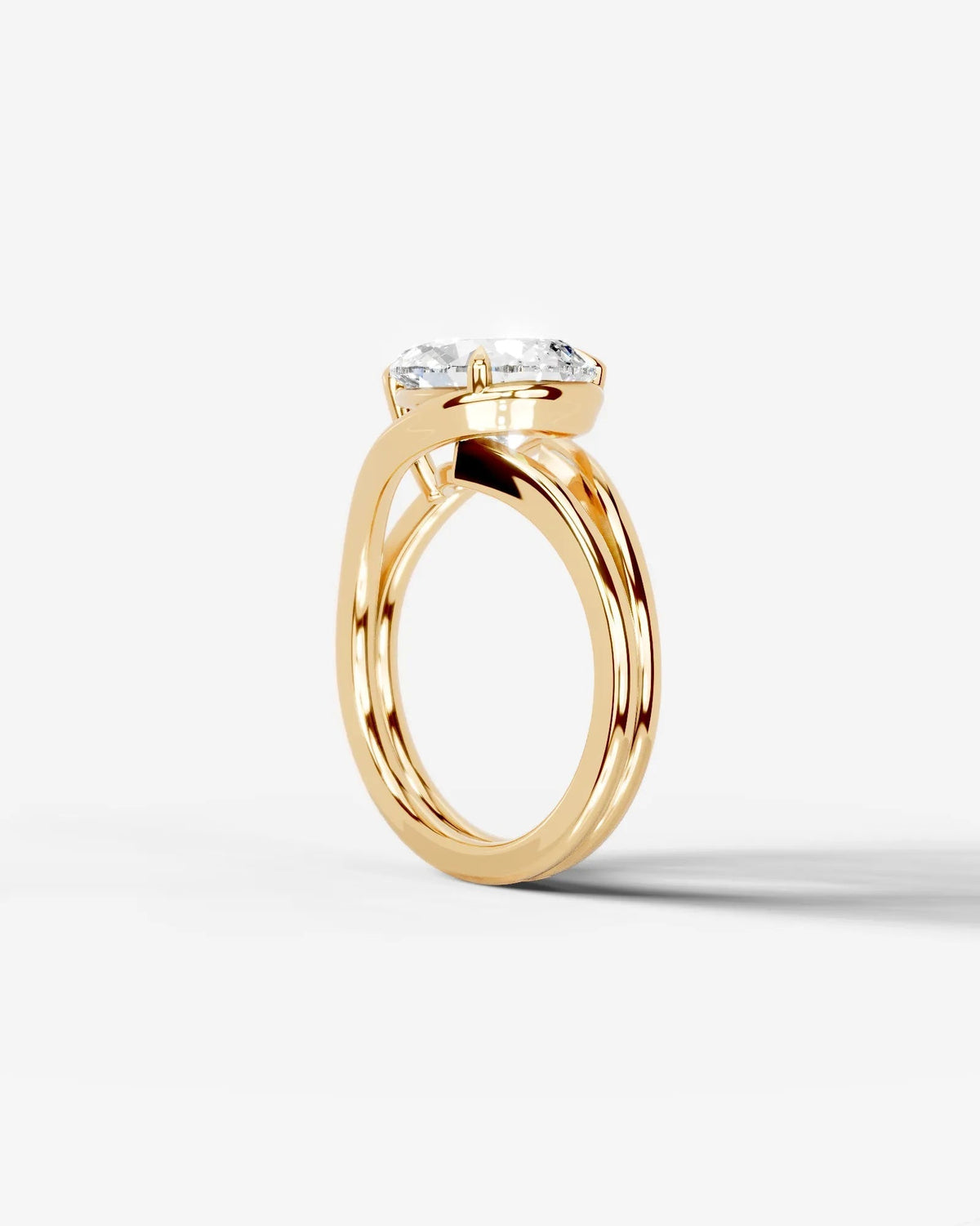 Marquise Solitaire With Tulip Prongs Lab Grown Diamond Engagement Ring