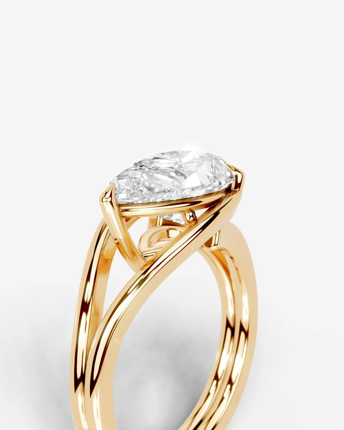 Marquise Solitaire With Tulip Prongs Lab Grown Diamond Engagement Ring
