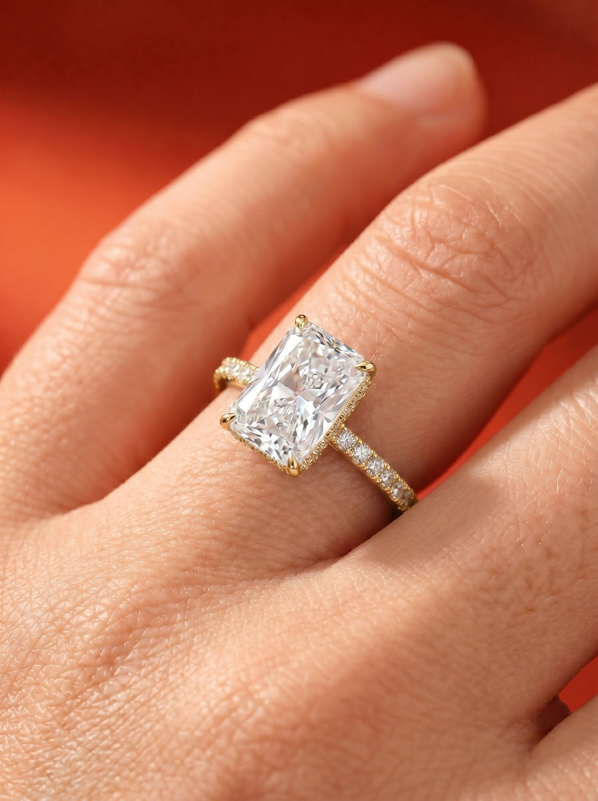 Marquise Solitaire With Tulip Prongs Lab Grown Diamond Engagement Ring