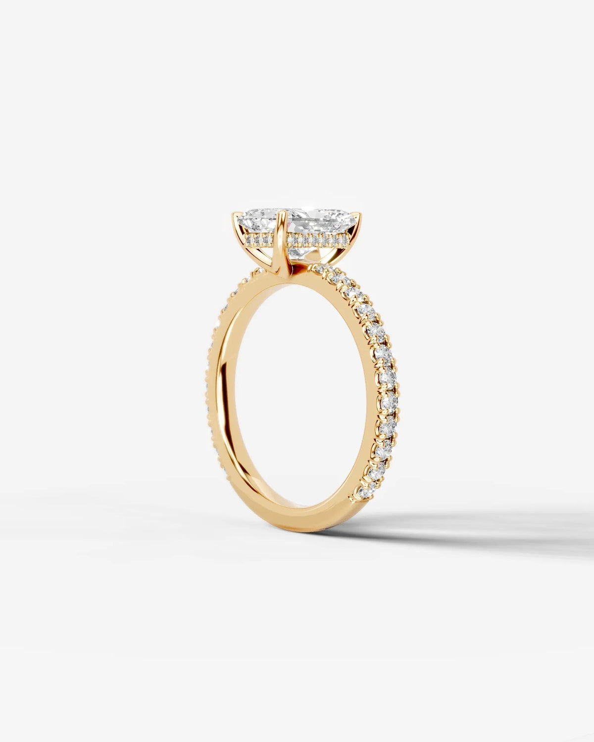 Marquise Solitaire With Tulip Prongs Lab Grown Diamond Engagement Ring