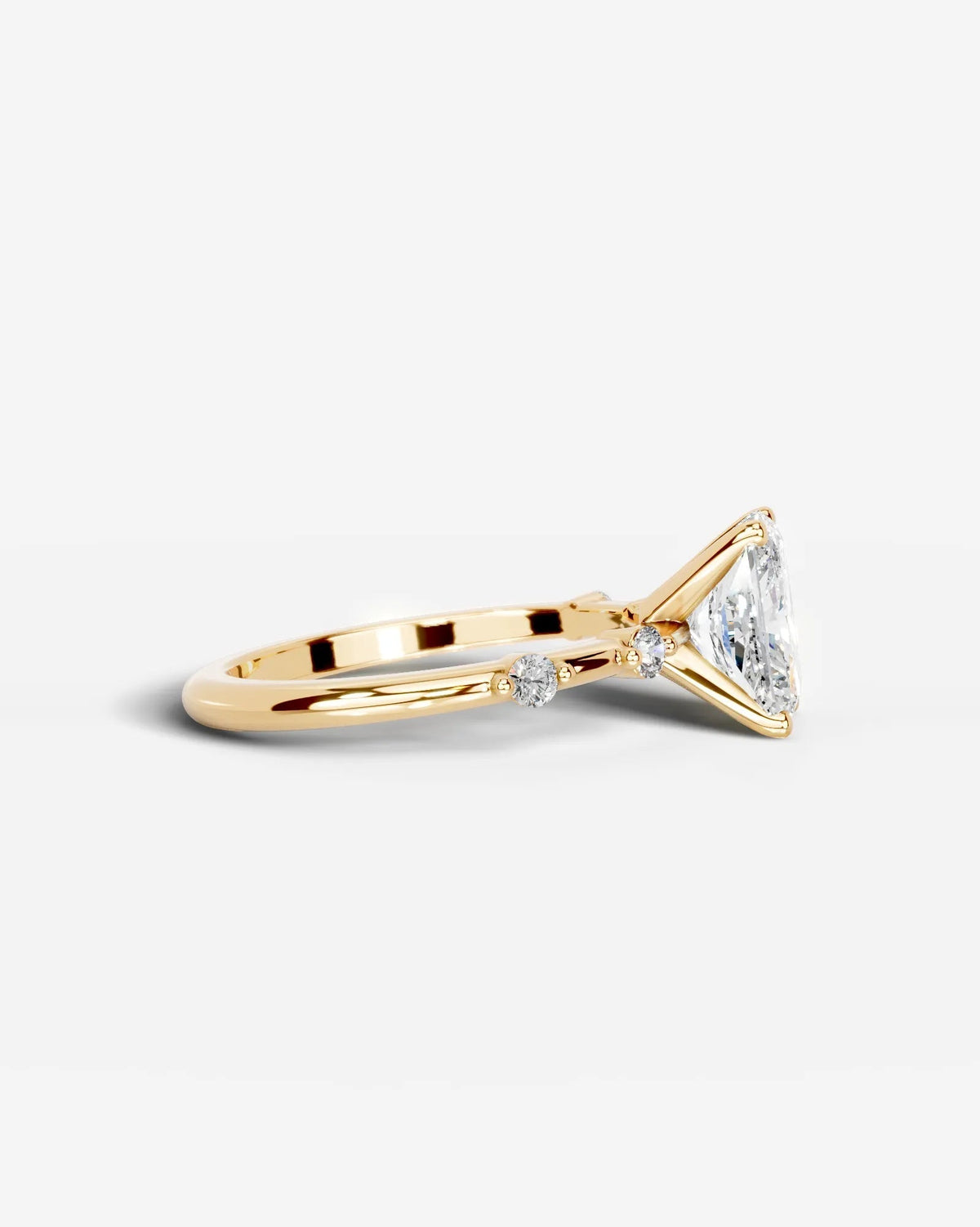 Marquise Solitaire With Tulip Prongs Lab Grown Diamond Engagement Ring