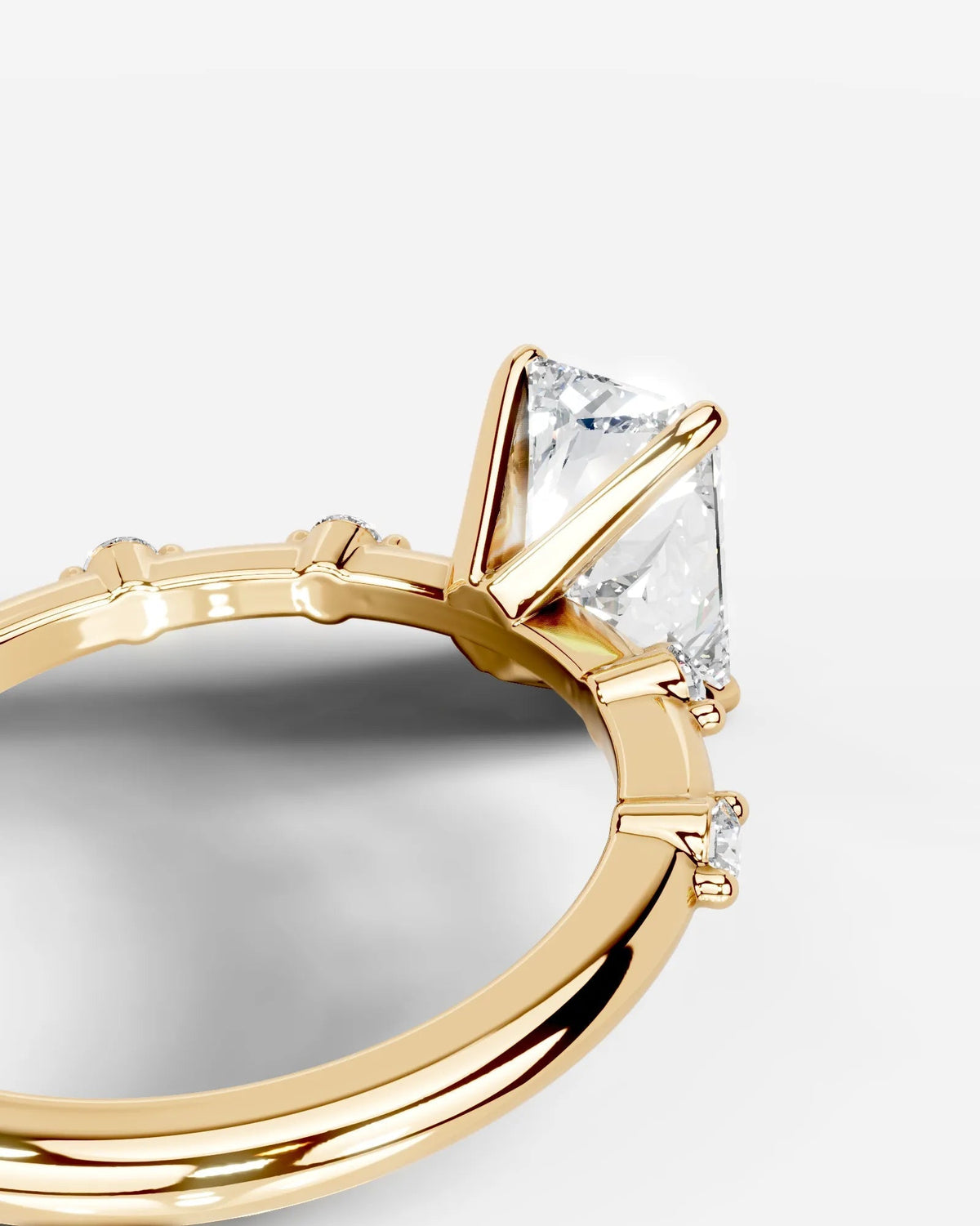 Marquise Solitaire With Tulip Prongs Lab Grown Diamond Engagement Ring