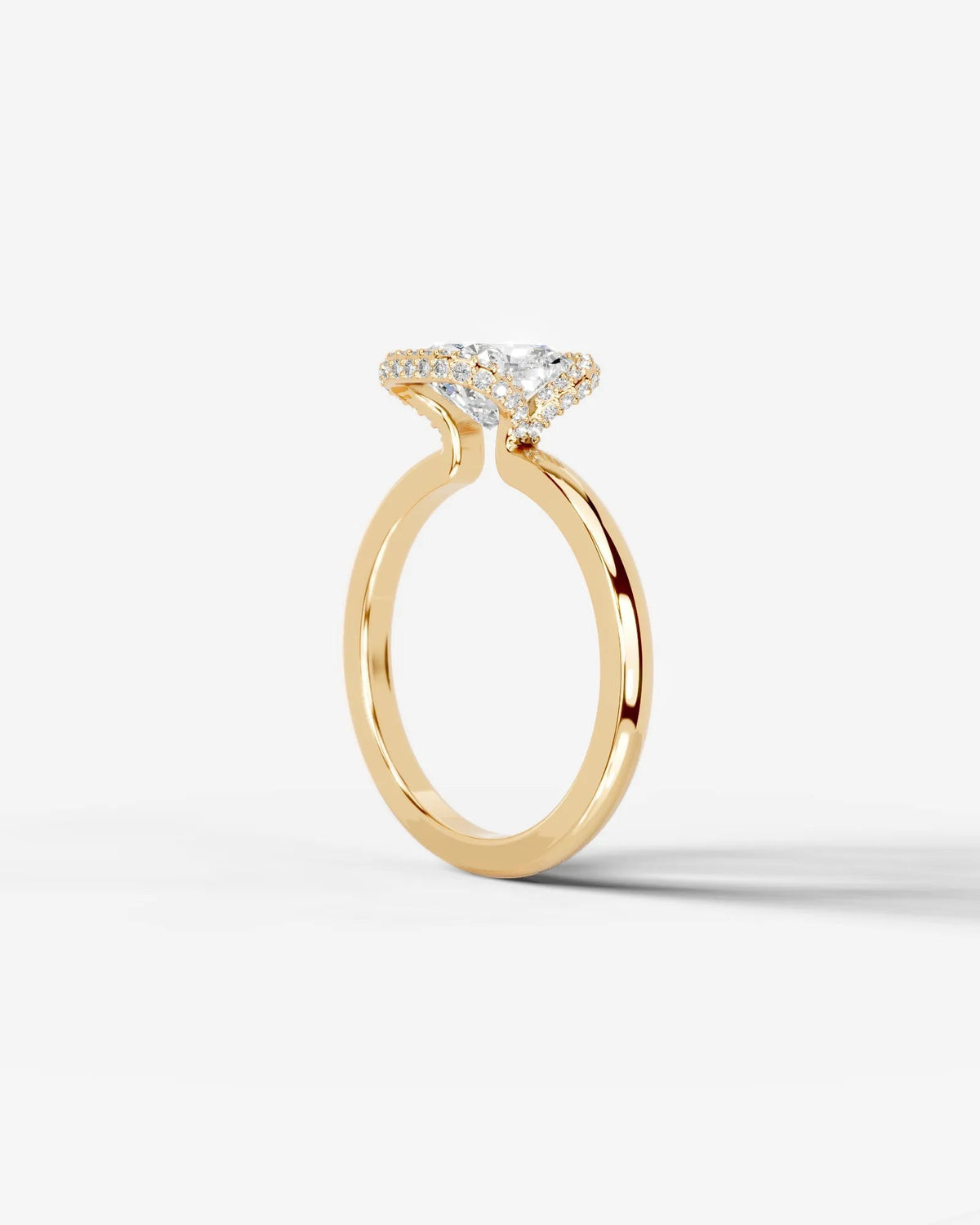 Marquise Solitaire With Tulip Prongs Lab Grown Diamond Engagement Ring