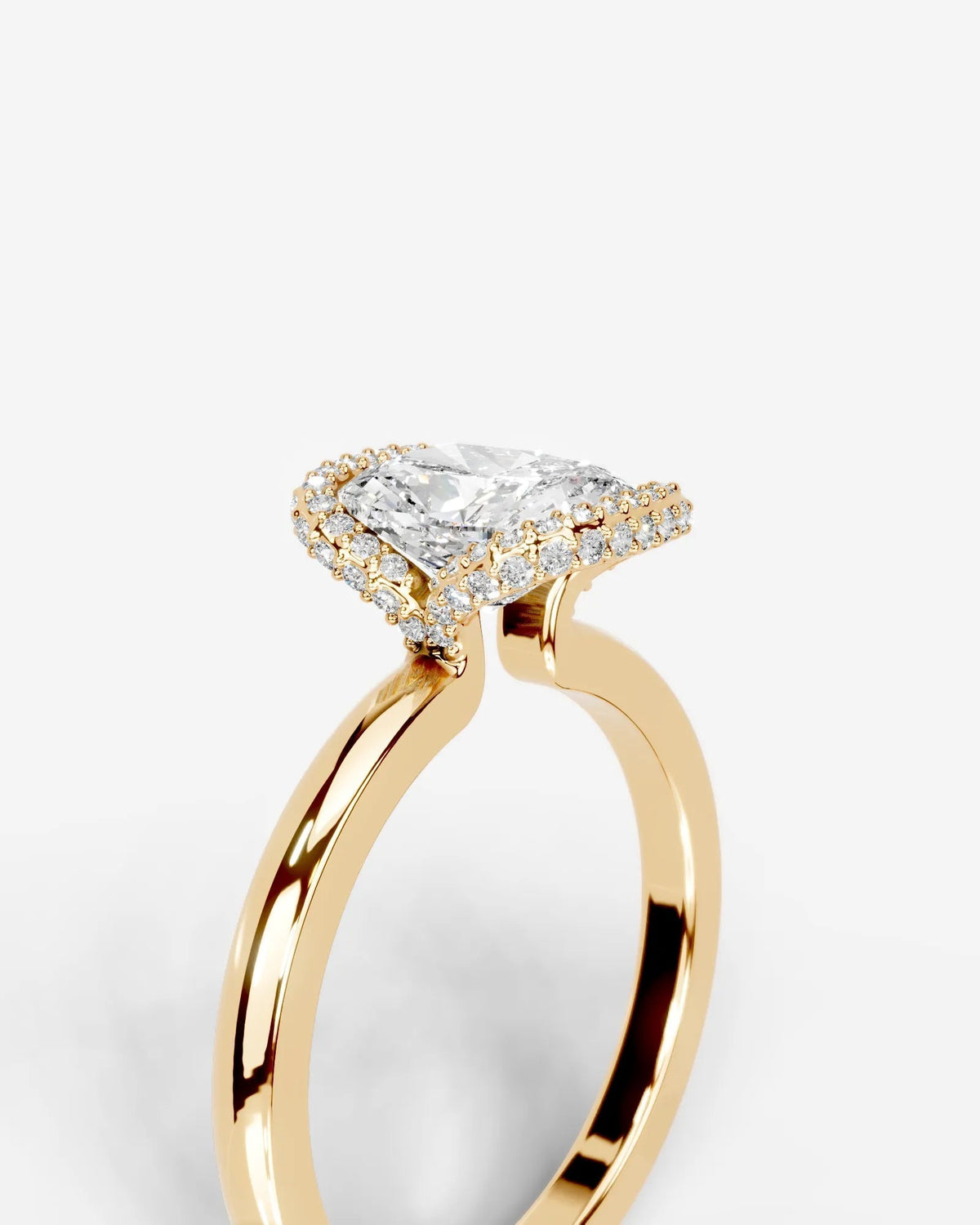 Marquise Solitaire With Tulip Prongs Lab Grown Diamond Engagement Ring
