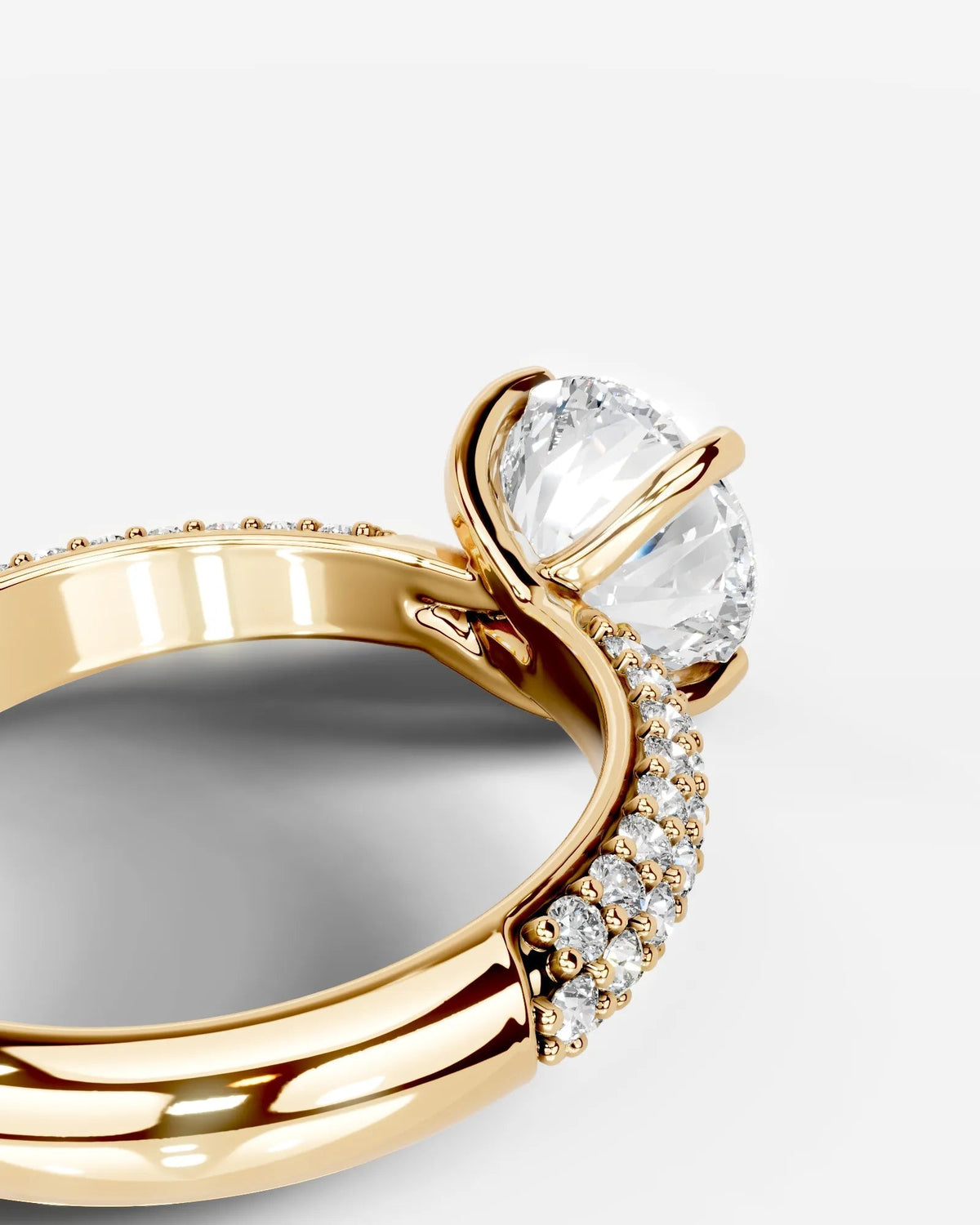 Marquise Solitaire With Tulip Prongs Lab Grown Diamond Engagement Ring