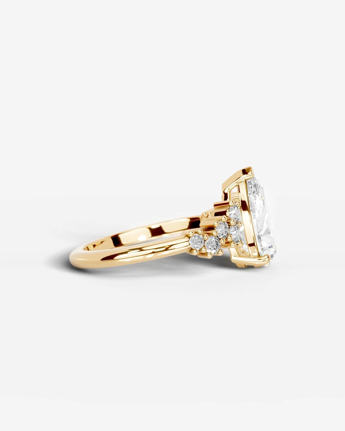 Marquise Solitaire With Tulip Prongs Lab Grown Diamond Engagement Ring