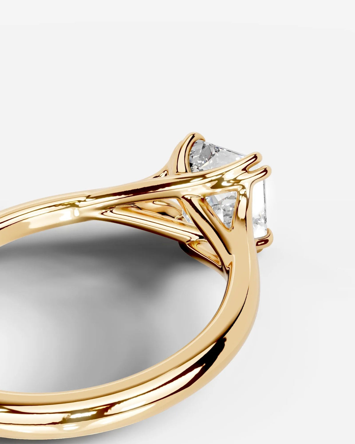 Marquise Solitaire With Tulip Prongs Lab Grown Diamond Engagement Ring