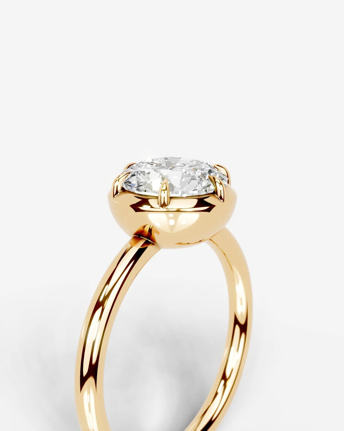 Marquise Solitaire With Tulip Prongs Lab Grown Diamond Engagement Ring