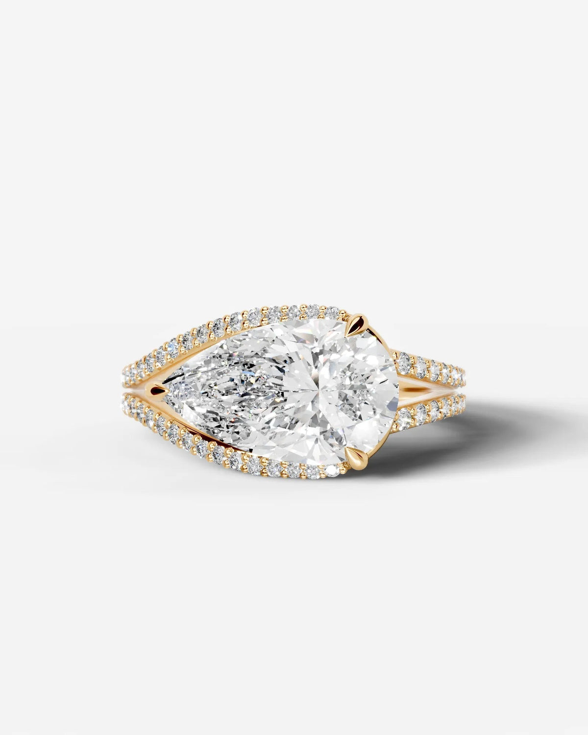 Marquise Solitaire With Tulip Prongs Lab Grown Diamond Engagement Ring