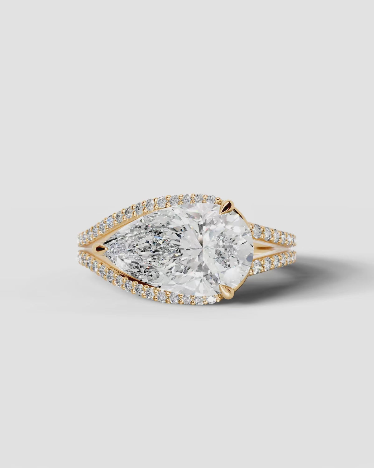 Marquise Solitaire With Tulip Prongs Lab Grown Diamond Engagement Ring