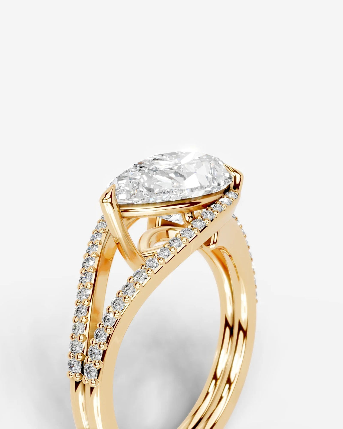Marquise Solitaire With Tulip Prongs Lab Grown Diamond Engagement Ring