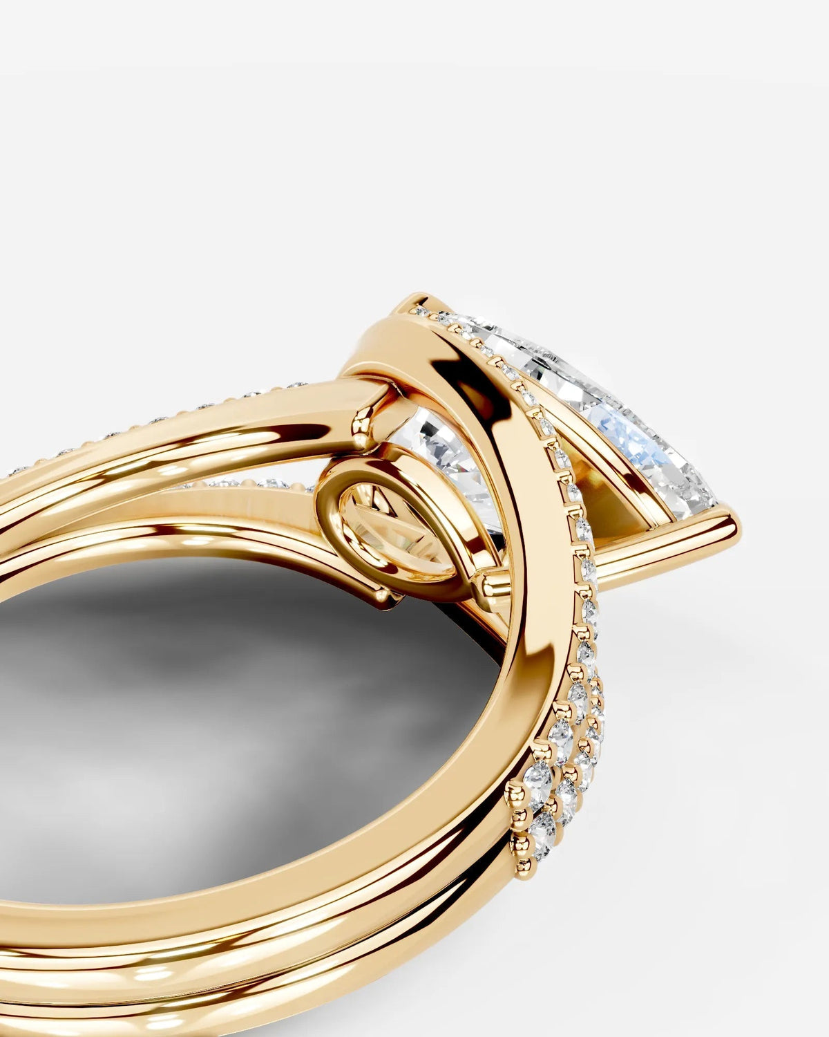 Marquise Solitaire With Tulip Prongs Lab Grown Diamond Engagement Ring