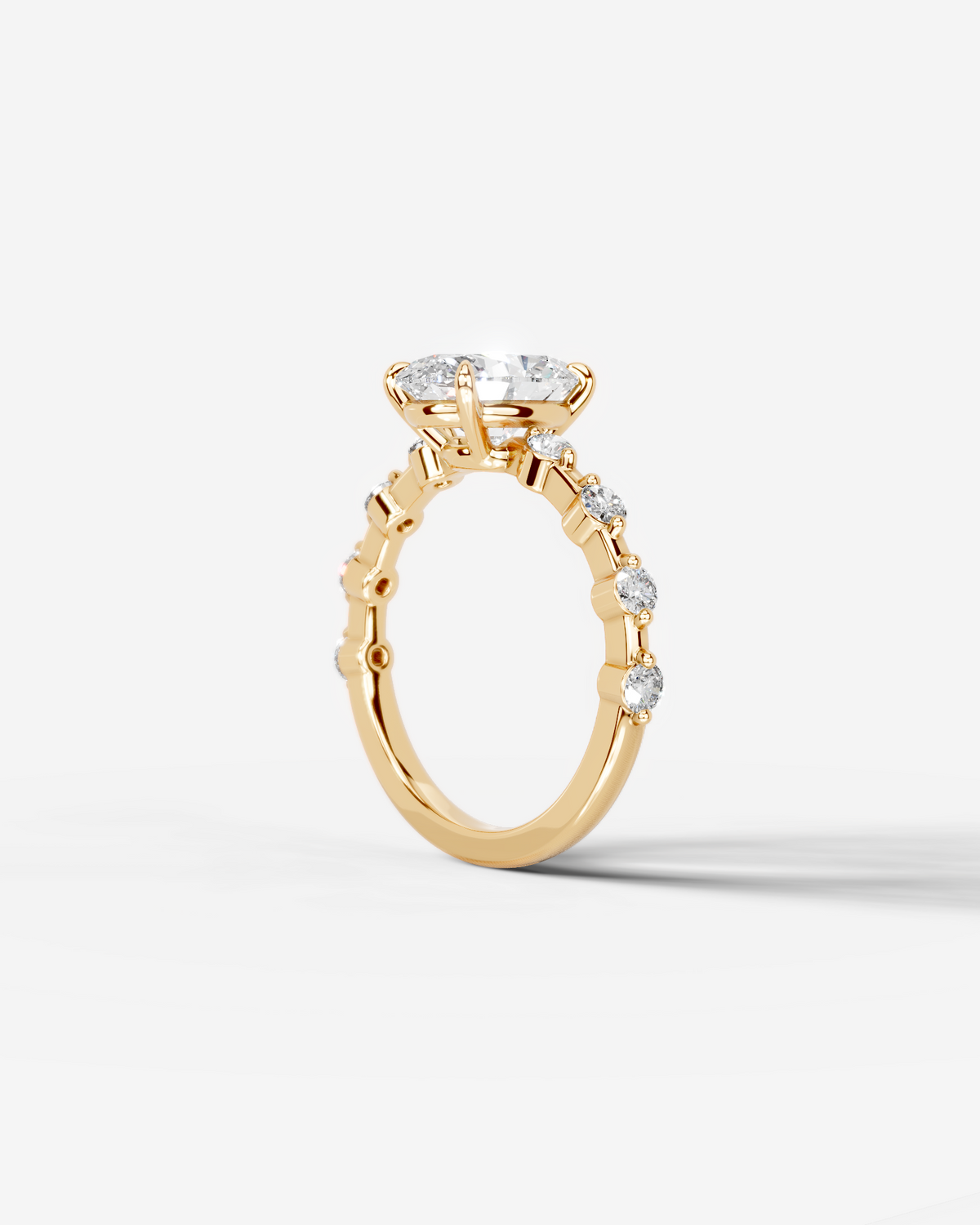 Marquise Solitaire With Tulip Prongs Lab Grown Diamond Engagement Ring